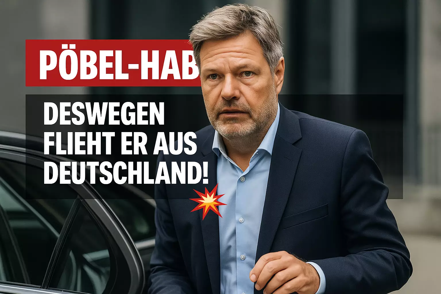 Pöbel-Habeck: Deswegen flieht er aus Deutschland!💥