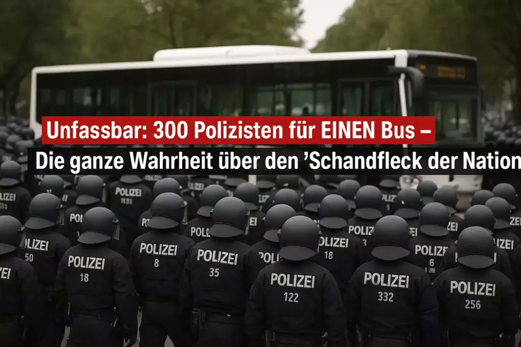 Unfassbar: 300 Polizisten für EINEN Bus – Die ganze Wahrheit über den 'Schandfleck der Nation'!