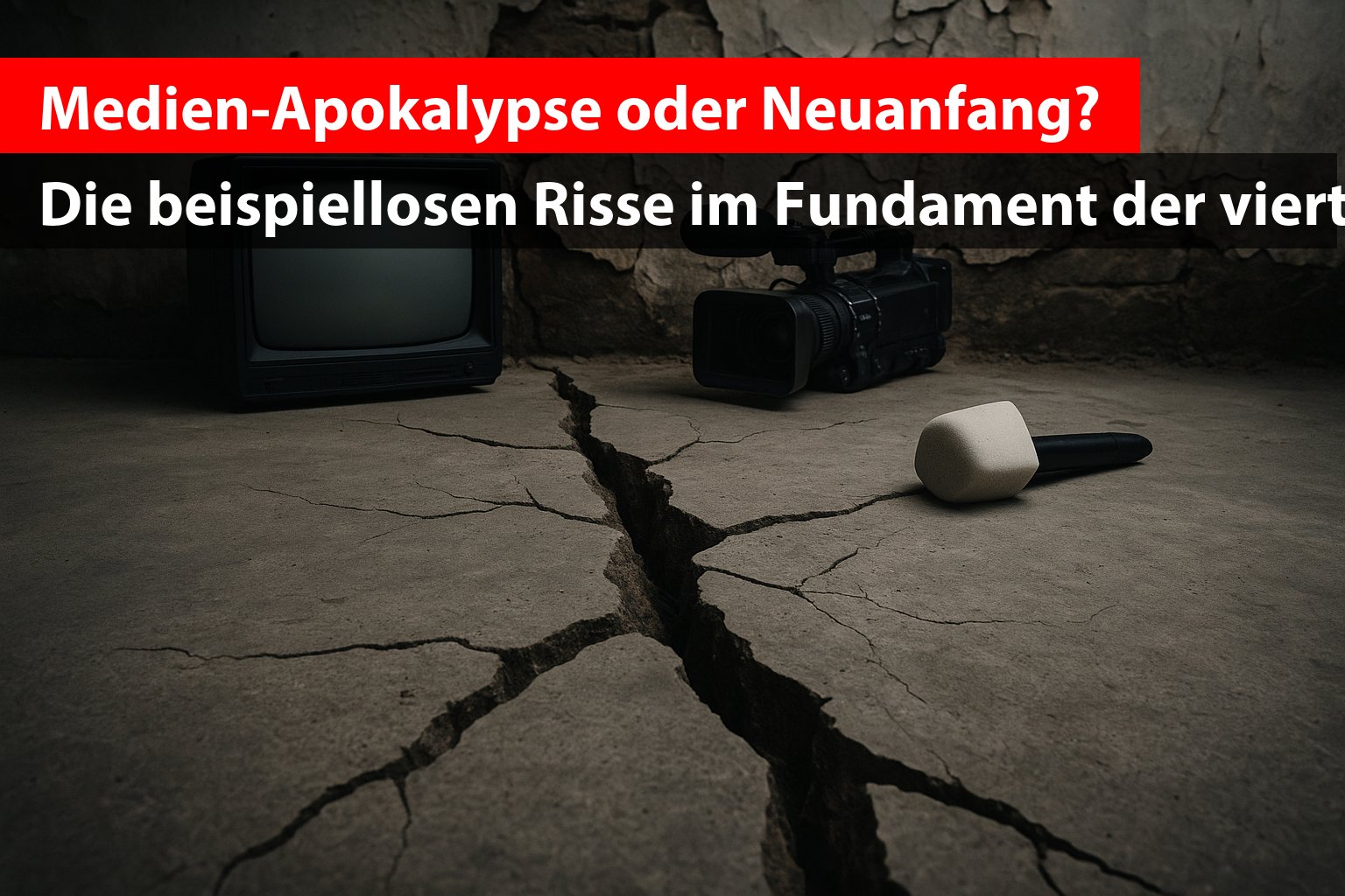 Medien-Apokalypse oder Neuanfang? Die beispiellosen Risse im Fundament der vierten Gewalt