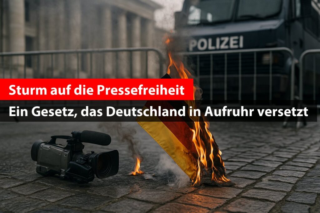 Sturm auf die Pressefreiheit: Ein Gesetz, das Deutschland in Aufruhr versetzt
