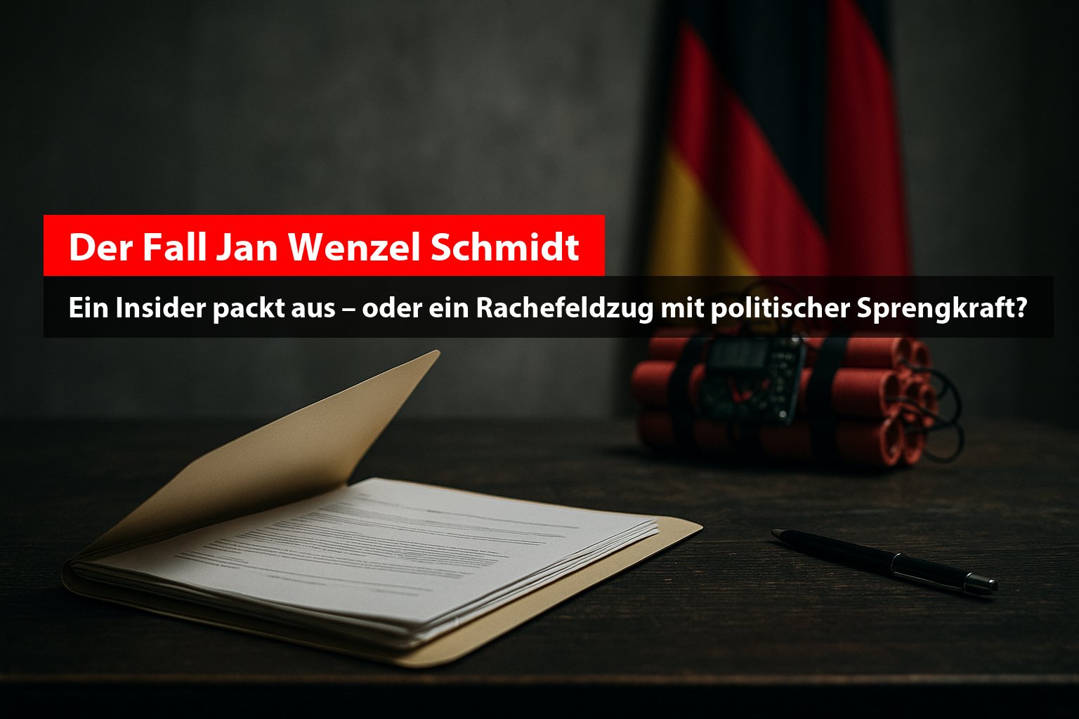 Der Fall Jan Wenzel Schmidt: Ein Insider packt aus – oder ein Rachefeldzug mit politischer Sprengkraft?